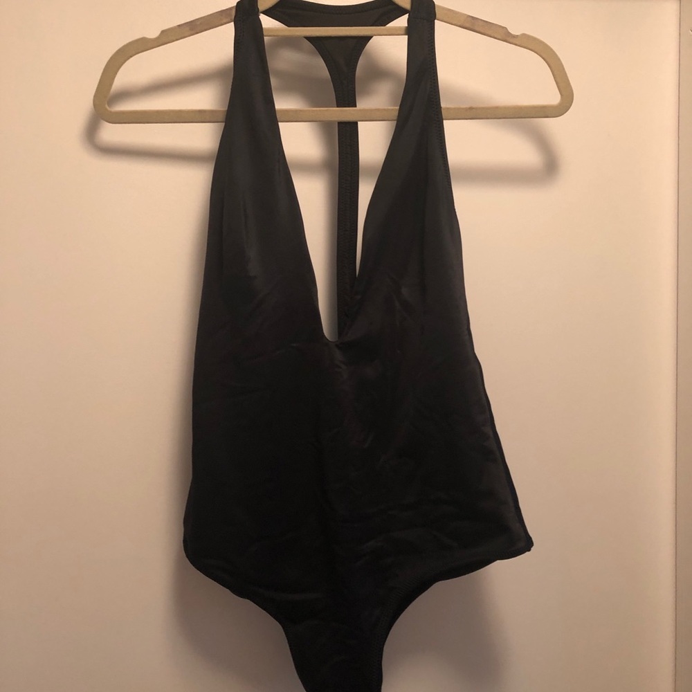 Peixoto Black One Piece Swimsuit